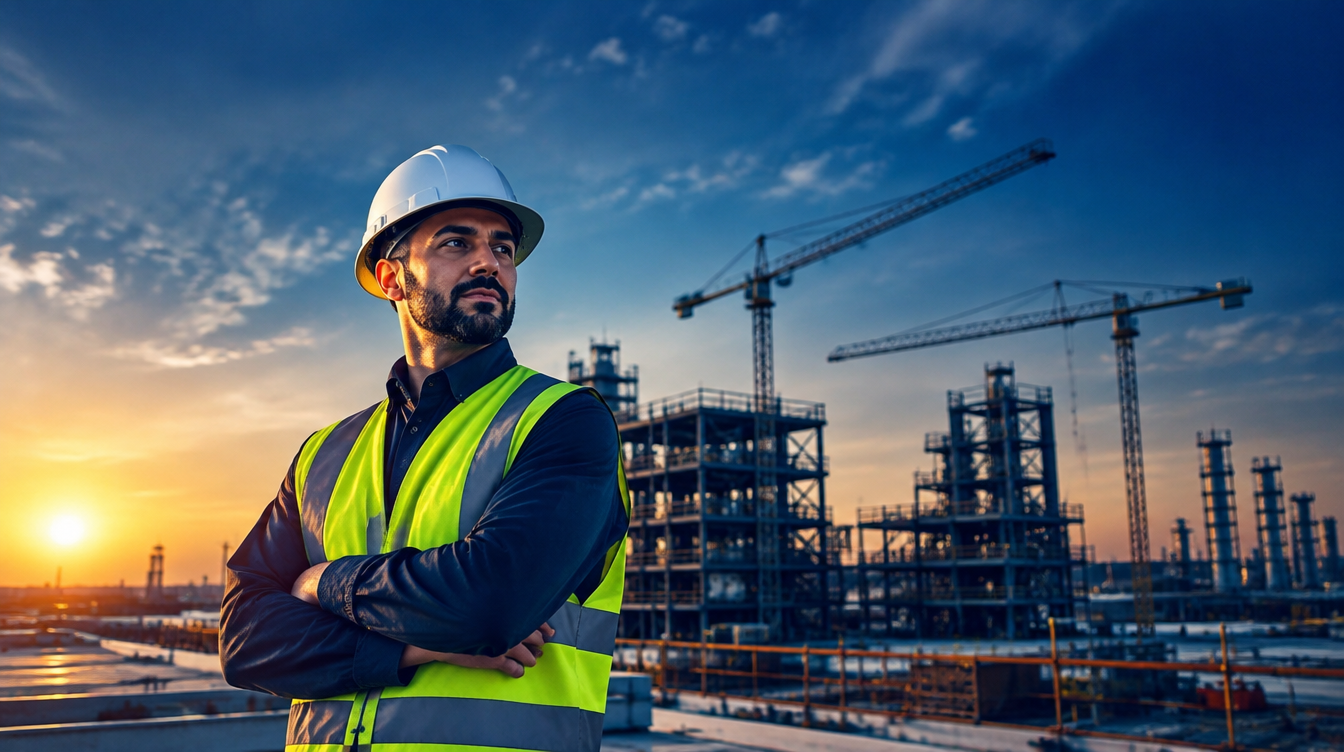 ArBrit safety engineer on an industrial site in Qatar